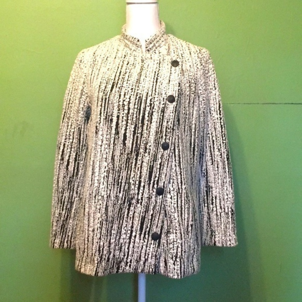 Ronen Chen Israel Black White Striped Jacket
